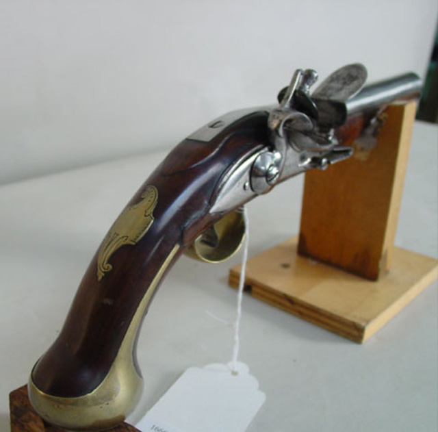 Officers pistol by James Barbar  ca. 1760-1780 (3)