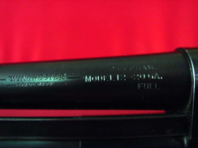 Winchester Model 12 20 ga. shotgun detail