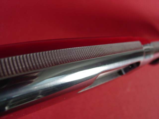 Winchester Model 12 rifle w rare32in. ribbed barrel detail