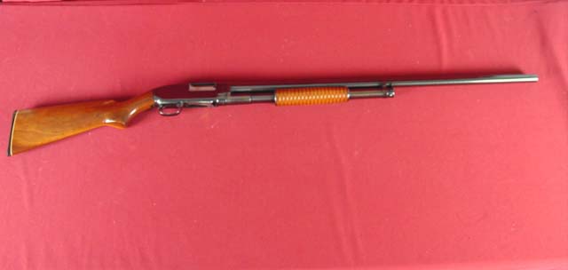 Winchester Model 12 rifle w rare32in. ribbed barrel