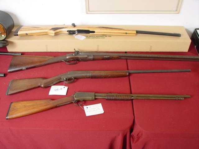 antique and new mint rifles