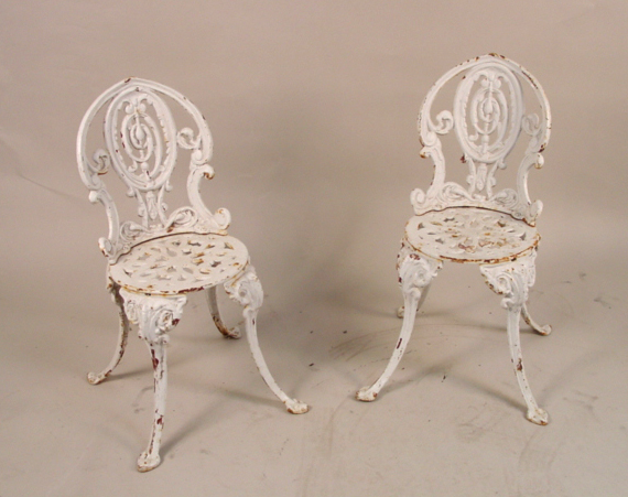 Cast Iron garden chairs