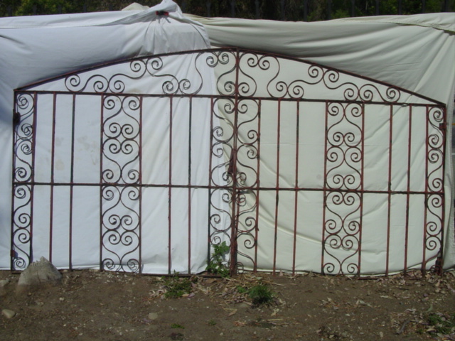 Wrought Iron driveway Gate 56in w x 58in h