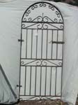 Tall side gate wr iron arch top 33x73