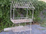 Wr iron French style flower cart