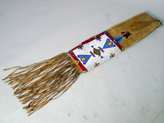Plains Indian beaded pipe bag