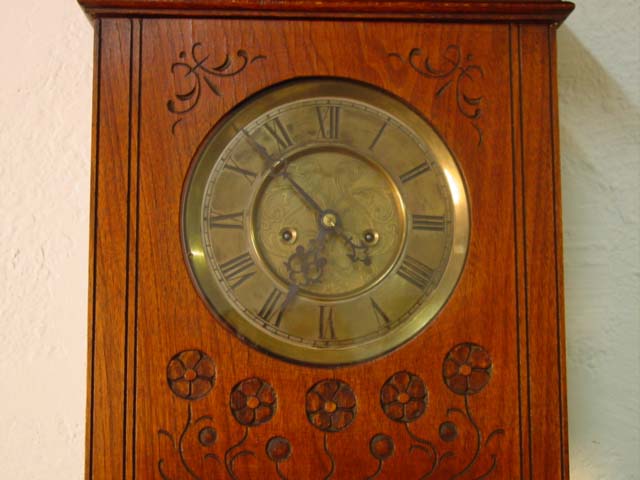 German wall clock face