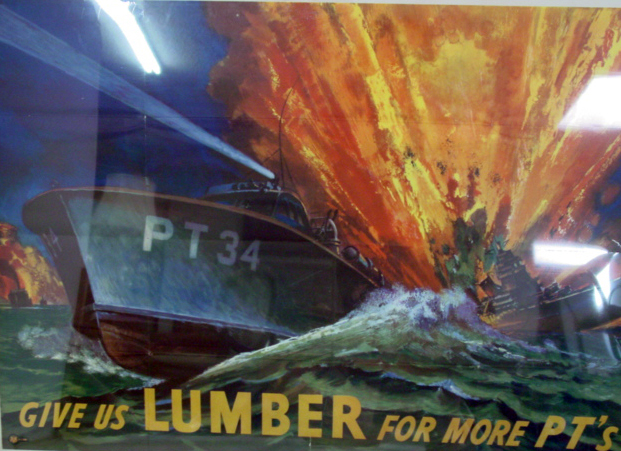 World War II Poster Lumber for more PT's