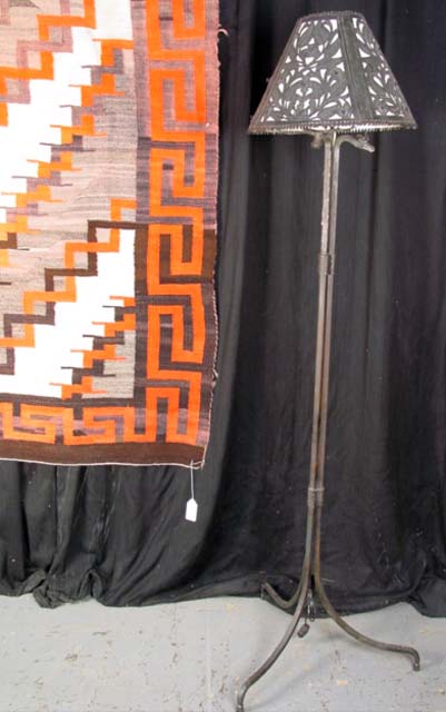Wrought iron floor lamp