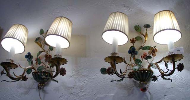 Wrought iron wall sconces - 2