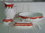 4 pc. pitcher & bowl set - English