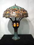 Large Art Nouveau Tiffany style  dragonfly lamp