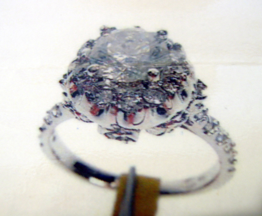 14kt .93ct tw diamonds 1.28 ct Center diamond ring