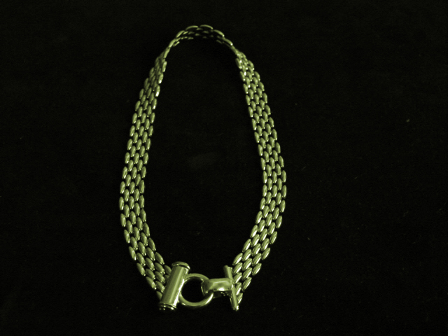 14kt Cartier style panther link necklace 1.85 troy