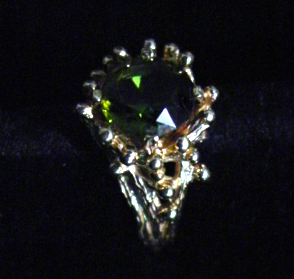 14kt Green Round tourmaline app. 2ct
