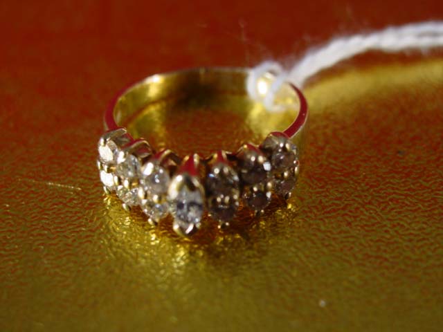 14kt gold diamond ring app 2ct band