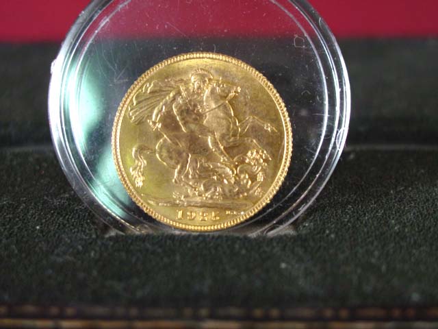 1925 pure Gold coin - 8 grams back