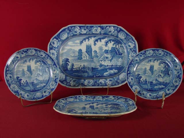 Blue & white platers