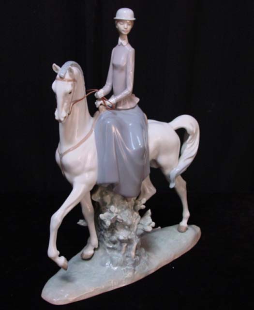 Lladro Lady on horse