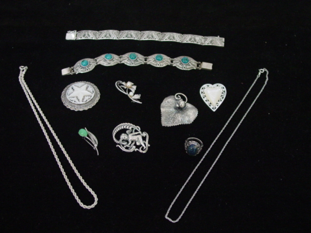 Silver Jewelry and  Pearls