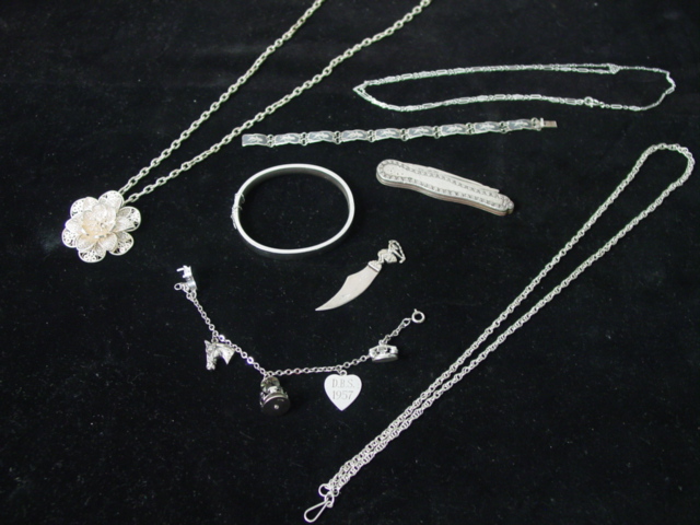 Sterling  pcs.& Sterling knife