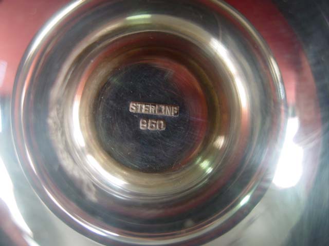 Sterling goblets  x8 cu