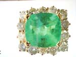 Emerald 6.26ct tw & Diamond 2.63 cttw diamond Ring
