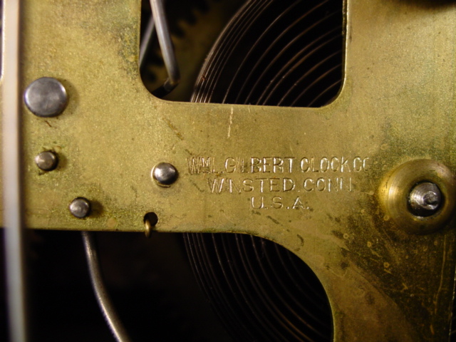 William Gilbert mantle clock cu