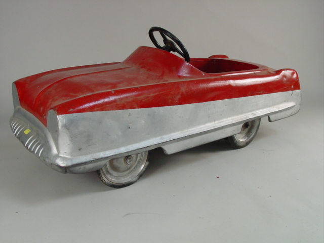 1950's Red & Silver Pedal Car