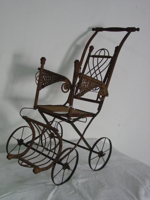 Antique doll carriage
