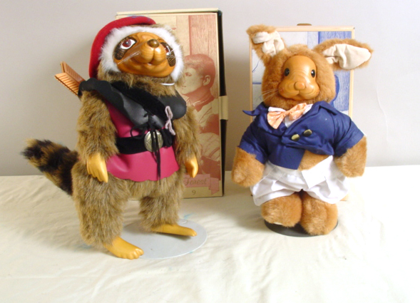 Robert Raikes bunny & Racoon