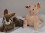 2 Steiff toys - bunny and piggy